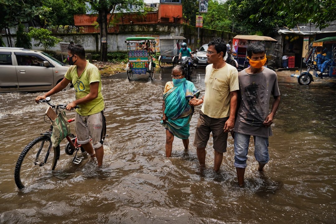 Photo Flooded city