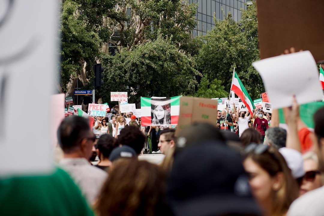 Photo Protesters marching