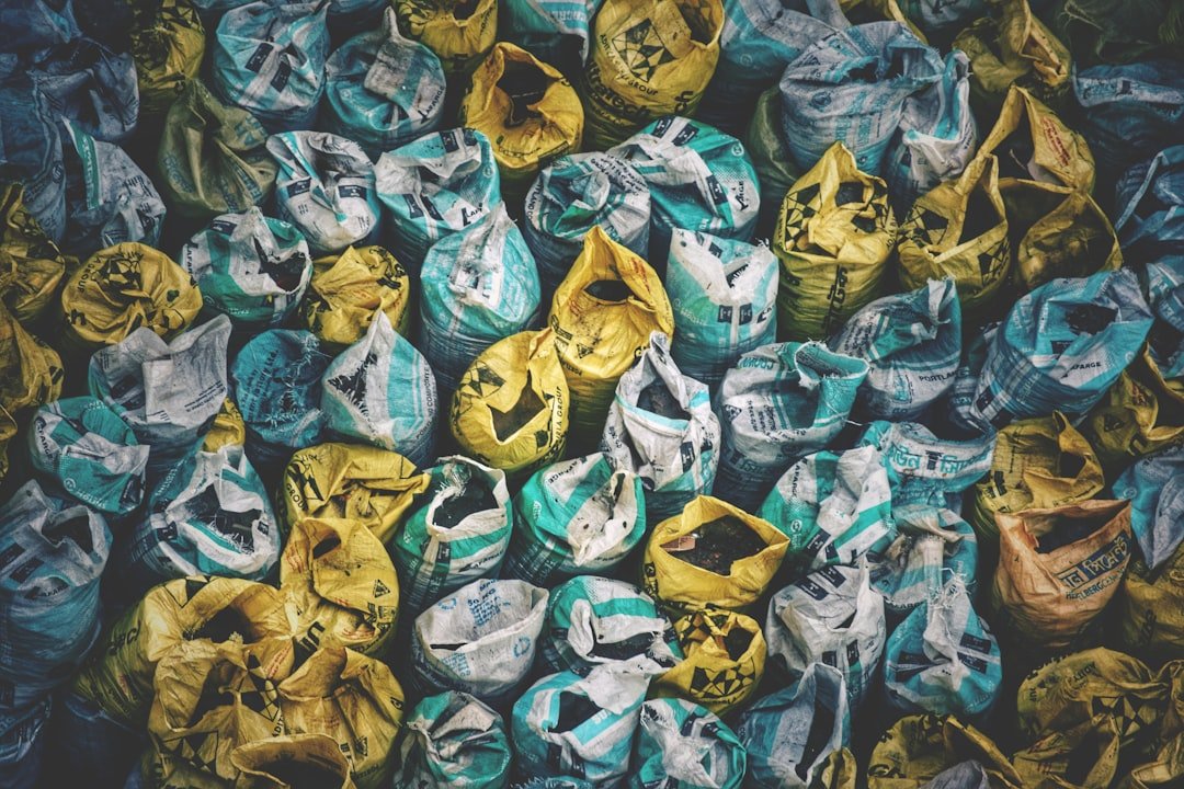 Photo Plastic waste bins