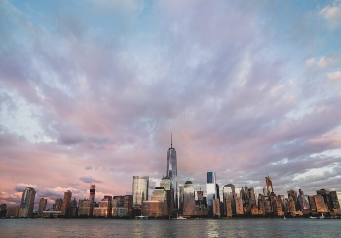 Photo Smog-filled skyline