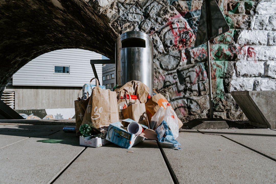 Photo Floating garbage